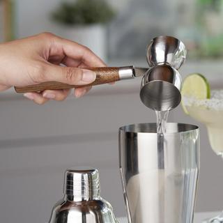 Hawthorne Double Jigger with Acaciawood Handle
