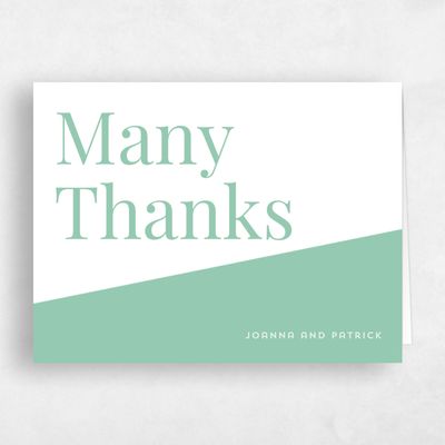 Seafoam, Green Wedding Thank You - Incanta Landscape