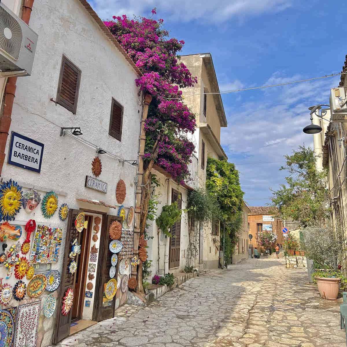 Street view from town