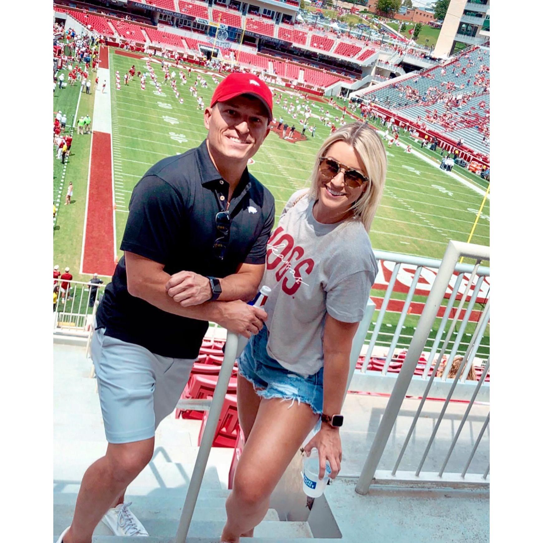 Despite the outcome of the games, we still love our Hogs! Both Drew and Alex attended the University of Arkansas