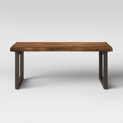 Thorald Wood Top Coffee Table With Metal Legs Brown - Project 62™