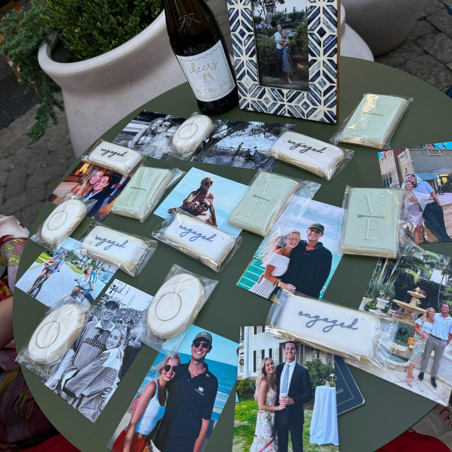I thought they had just set us up with champagne and treats from afar - little did I know they were waiting in the background while Parker took my photo "to send to them"