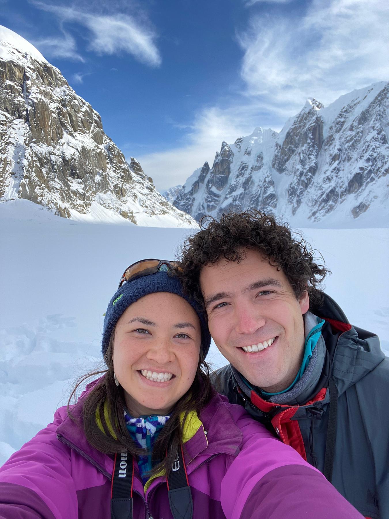 Stepping foot on a glacier at Denali National Park - September 2021