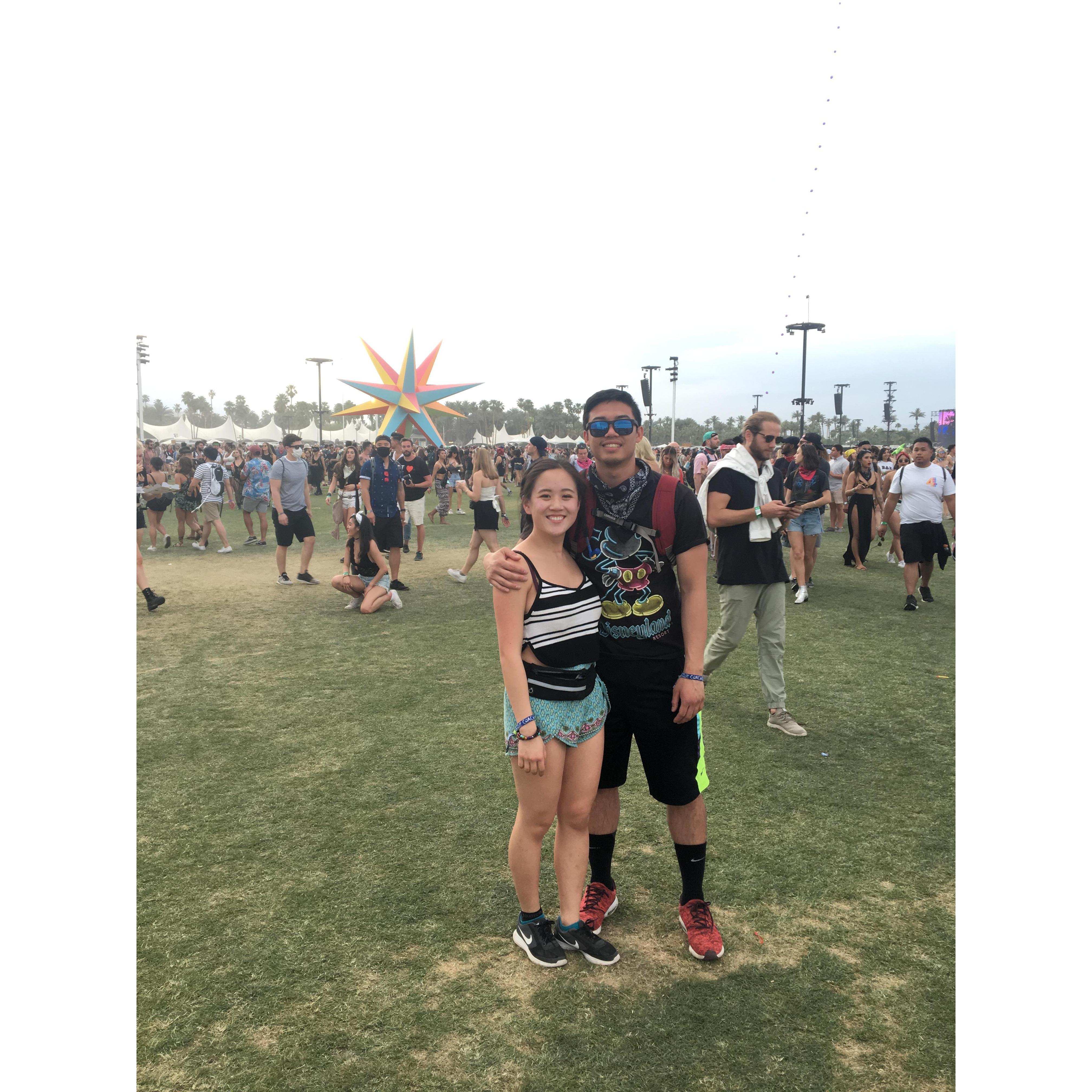 We love going to music festivals with our best friends!