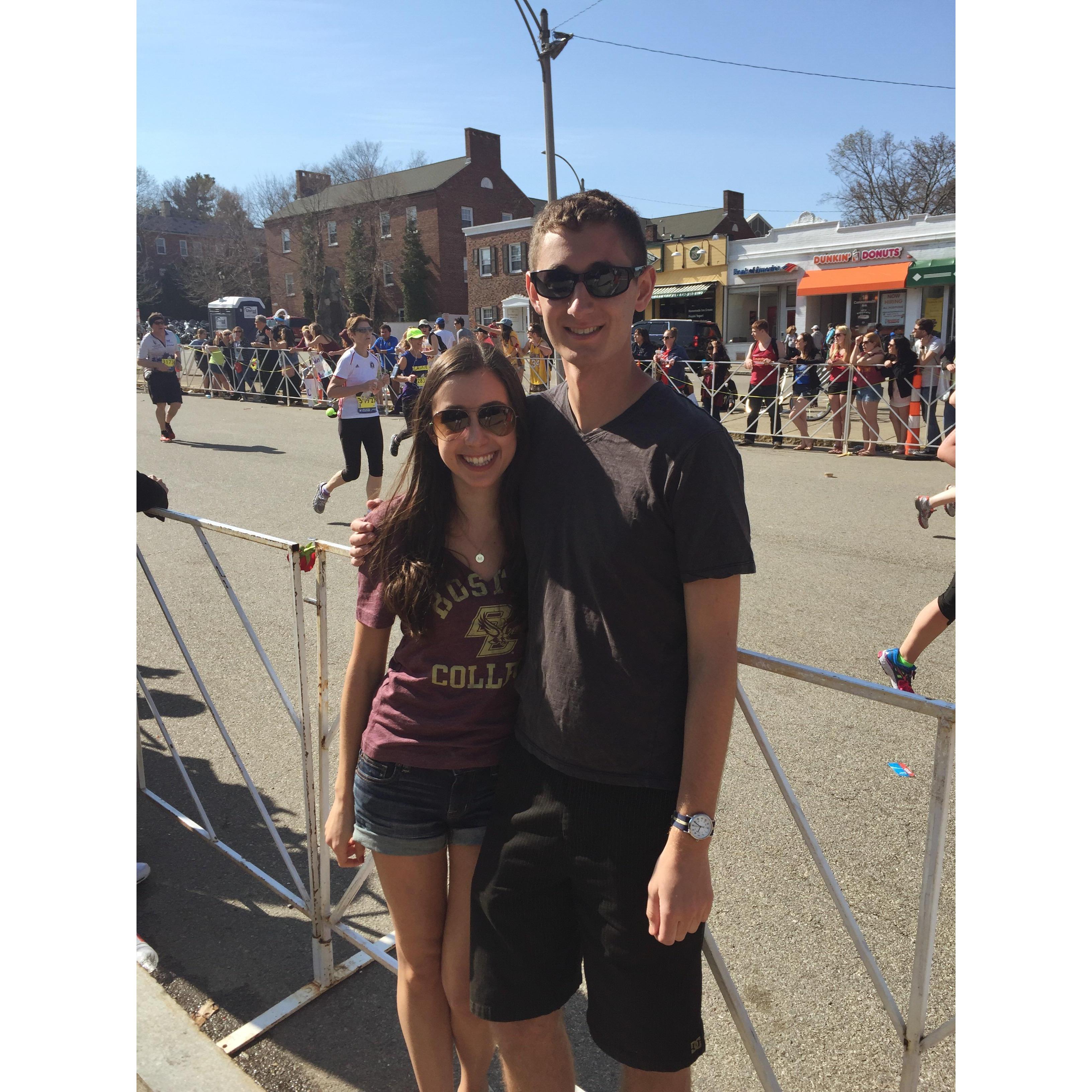 Boston Marathon - 2016
Our first photo together!