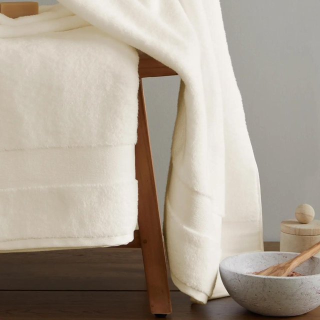 Turkish Classic Bath Sheet (Set of 2)- Ivory