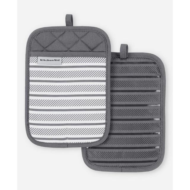 KitchenAid Albany Pot Holder 2-Pack Set, 7" x 10"