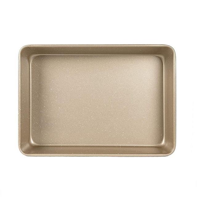 Cook with Color Bakeware Non Stick Rectangular Pan, Speckled 9x13” Baking Pan, Pan for Cooking (Champagne)