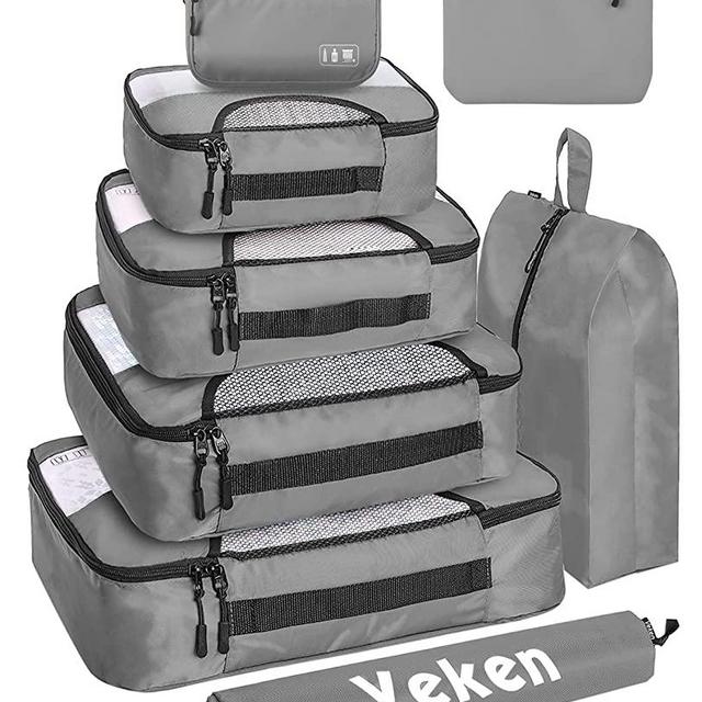  Veken 8 Set Packing Cubes for Suitcases, Luggage Organizer Bags  Set for Carry on, Travel Gifts for Mom, Travel Essentials for Women, Travel  Accessories in 4 Sizes(Extra Large, Large, Medium, Small) 