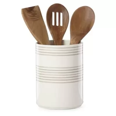 kate spade new york Charlotte Street™ 4-Piece Utensil Holder and Tool Set in Grey