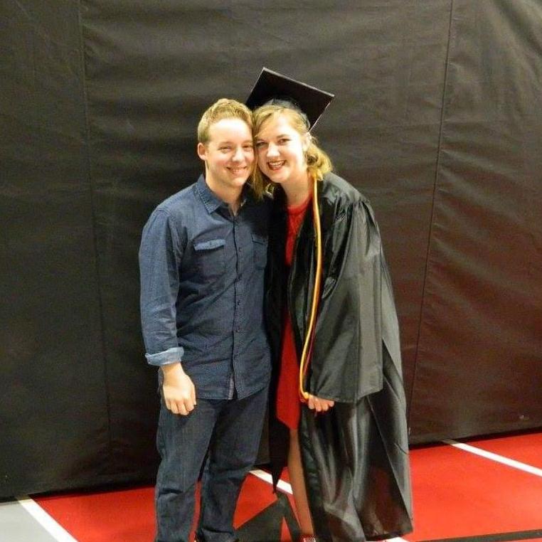 Brandon at Evie's graduation