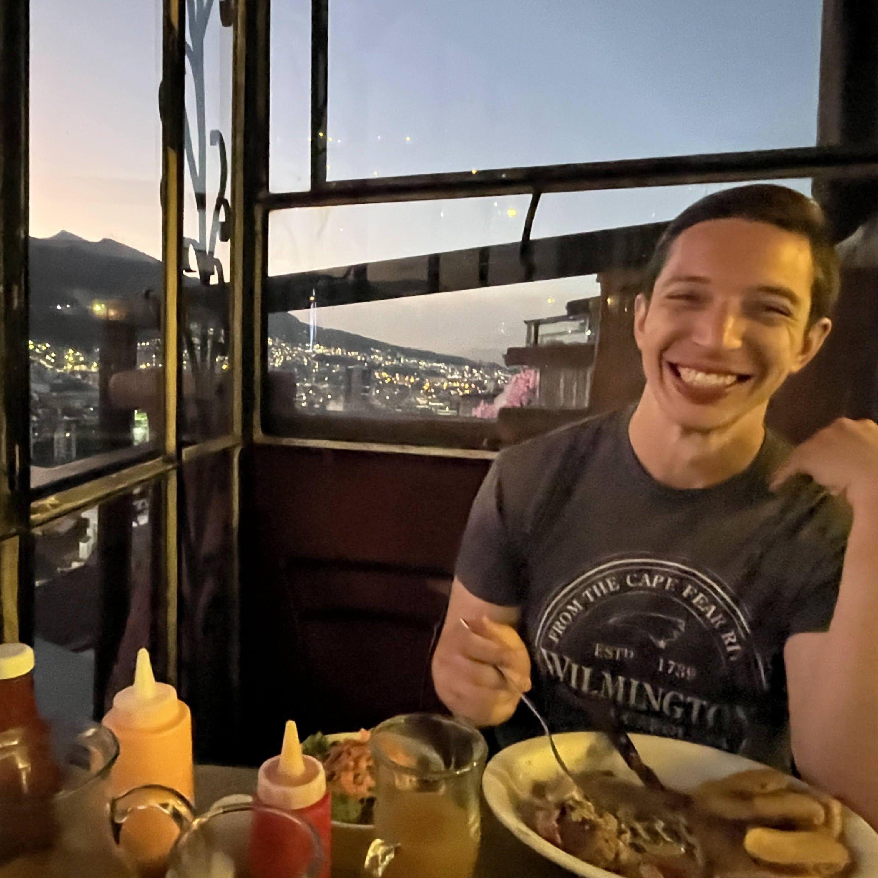 Dinner at Pim's - what a view!