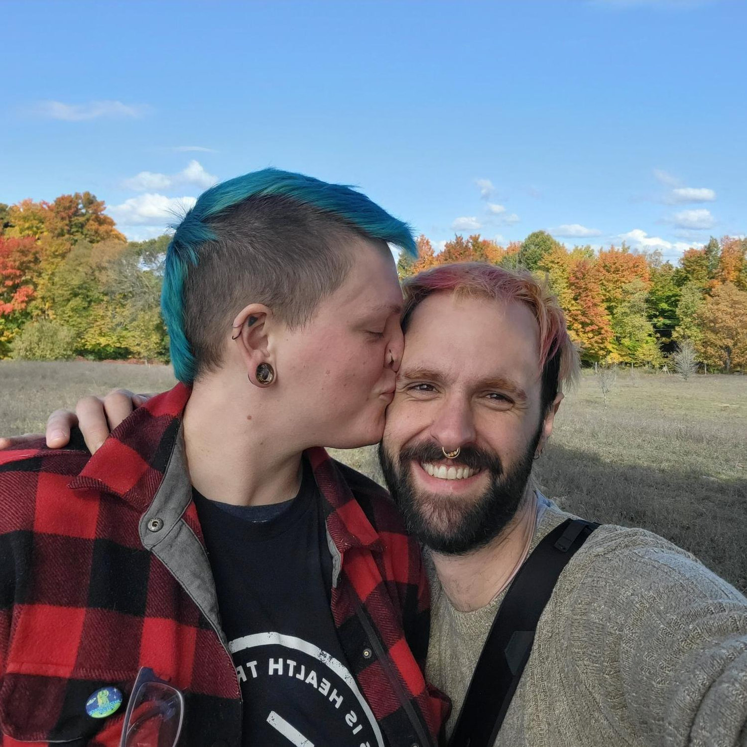 Sara & John love to go on camping trips <3