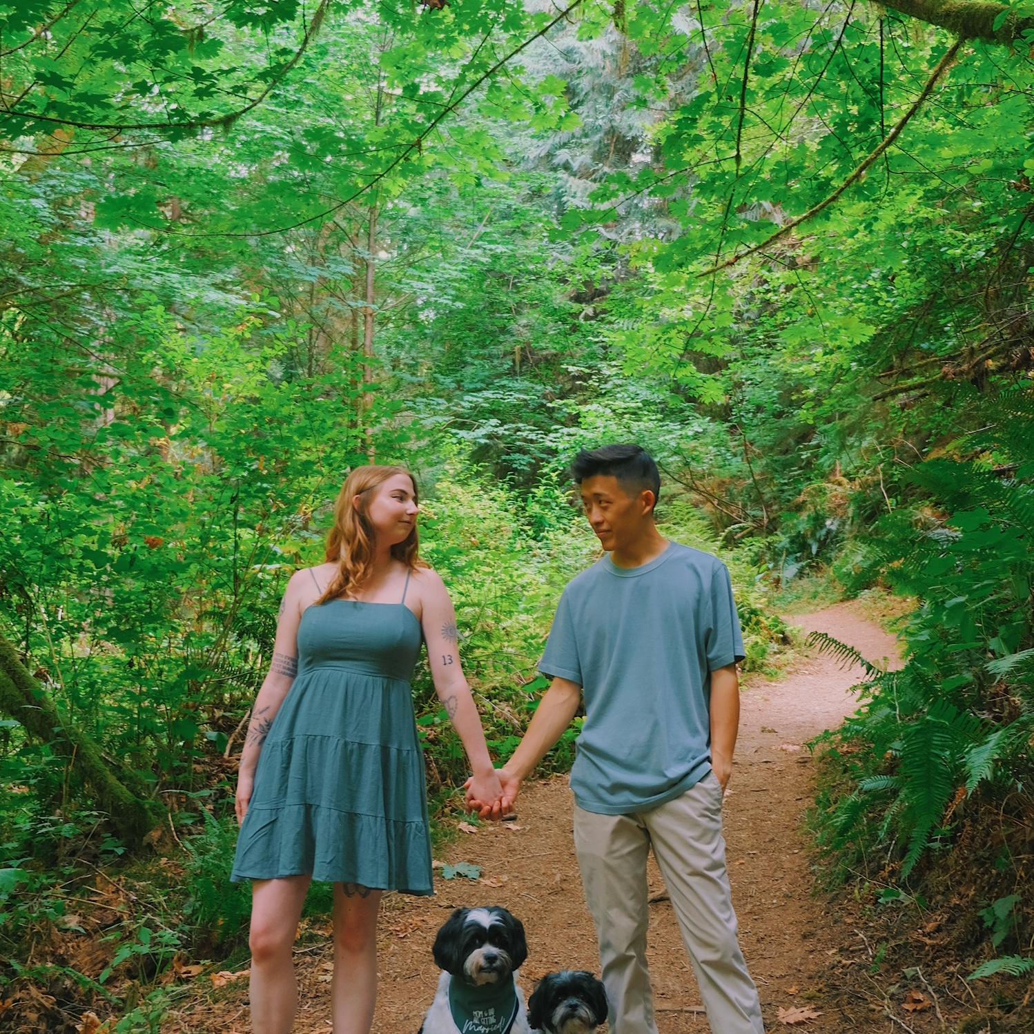 Engagement pictures in Washington taken by our friend (Lexi's Maid of Honor), Lauren.