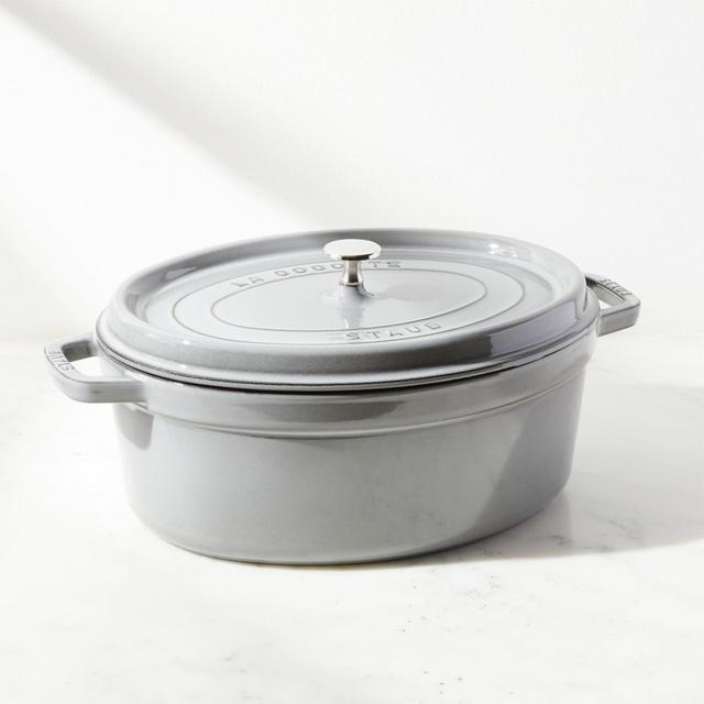 Staub ® 7-Qt Graphite Oval Cocotte