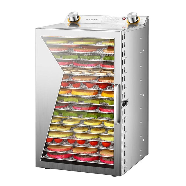 800W Home Freeze Dryer with 18 Stainless Steel Trays, 24H Timer, Temperature Control