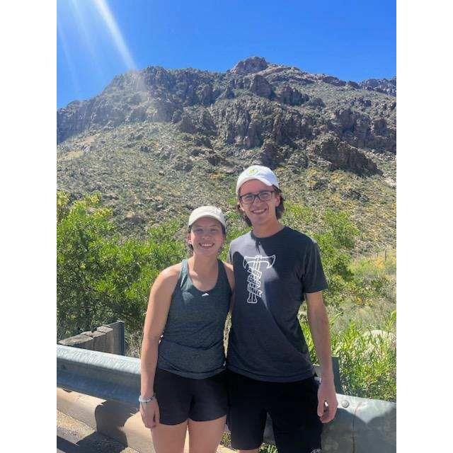 From our visit with Ben's Grandma Sue and husband Joe out in AZ! We did a bus tour with them in Sabino canyon to see the saguaro cacti!