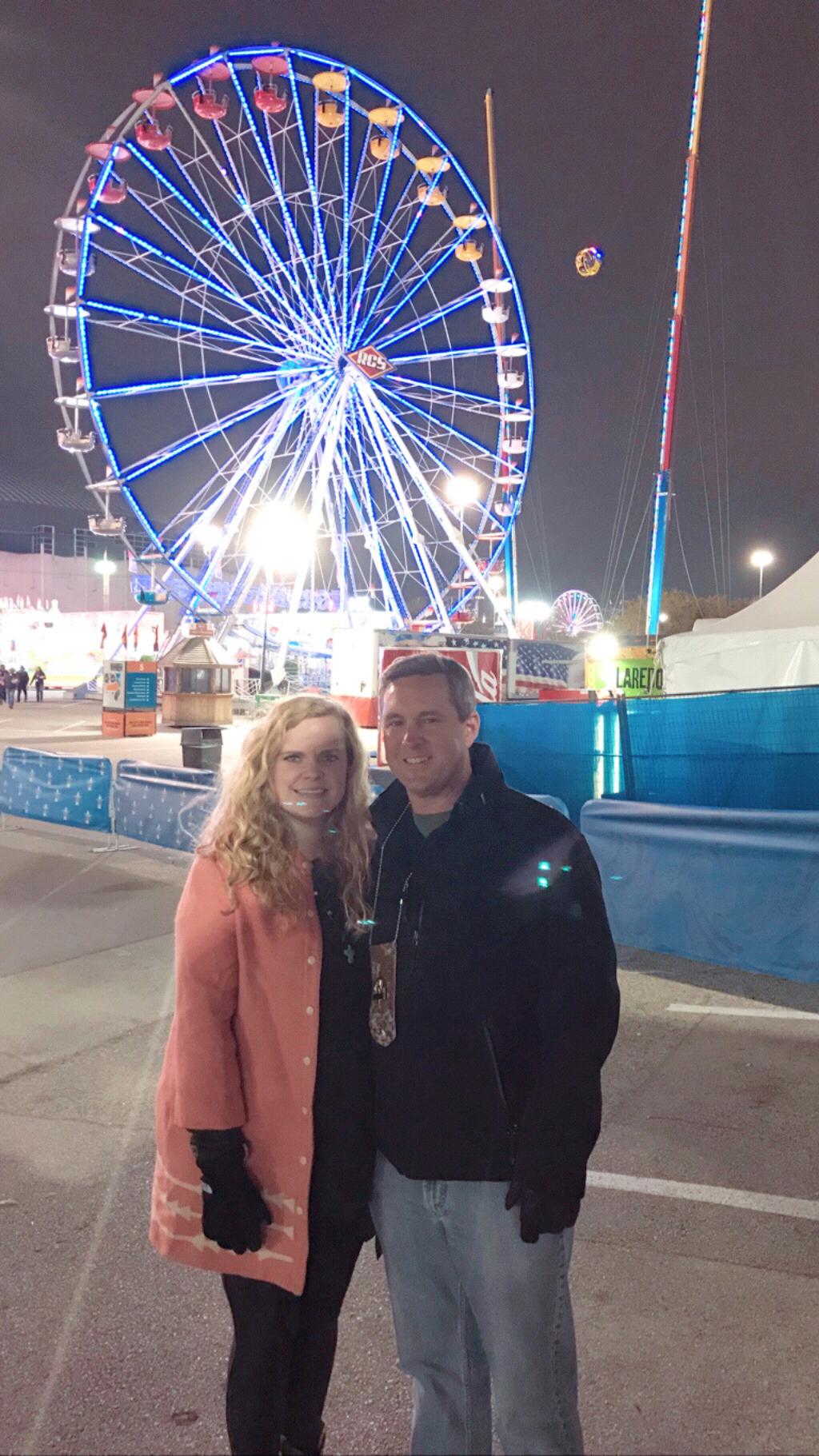 We went on our second date to the Houston Livestock Show and Rodeo