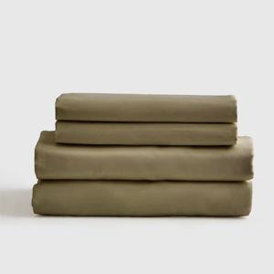 Luxury Organic Signature Sateen Sheet Set - Color Aloe