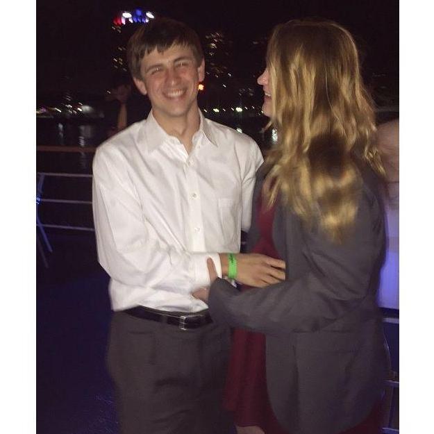 2017 - Our first date party event (and really our first ~couple photo~)