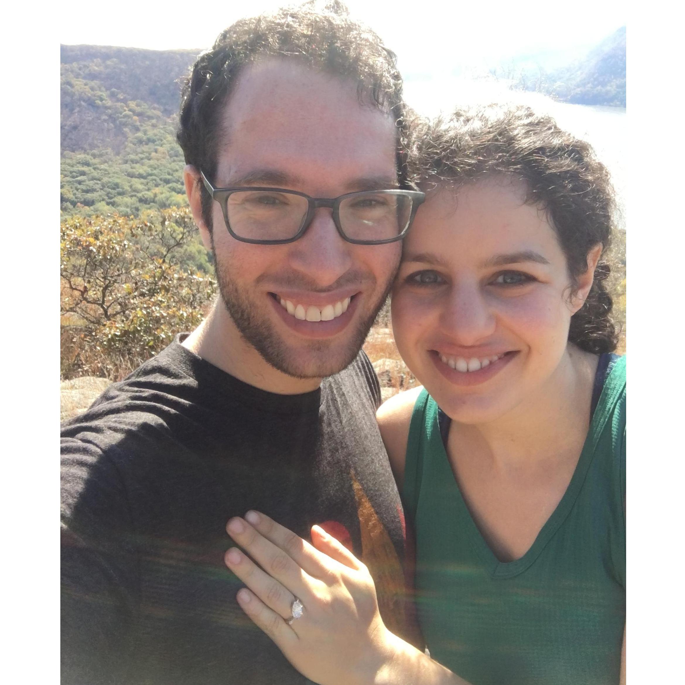 This was when we got engaged at breakneck ridge!