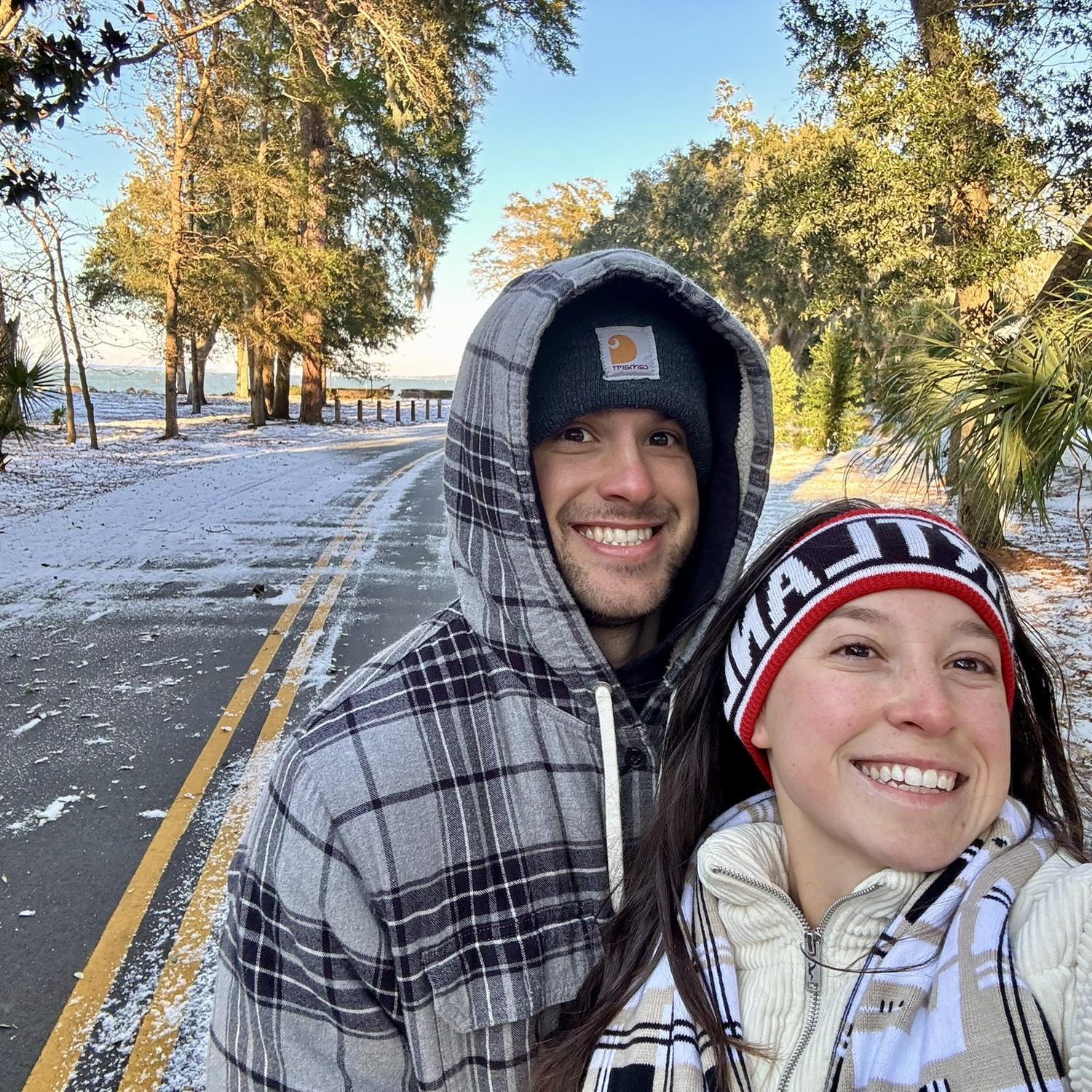 Brought the snow with us! Hilton Head Island, SC 2026