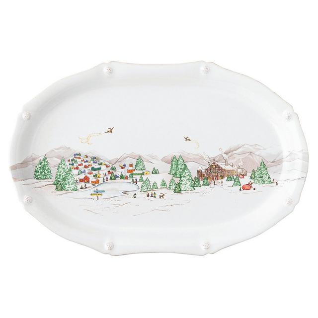 Berry & Thread Platter 17 in. - North Pole