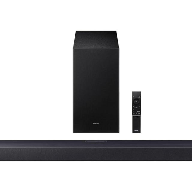 SAMSUNG B-Series Soundbar HW-B550F 2.1 ch DTS Virtual:X Soundbar with Subwoofer (2025 Model) Voice Enhance Mode, Bass Boost, Adaptive Sound