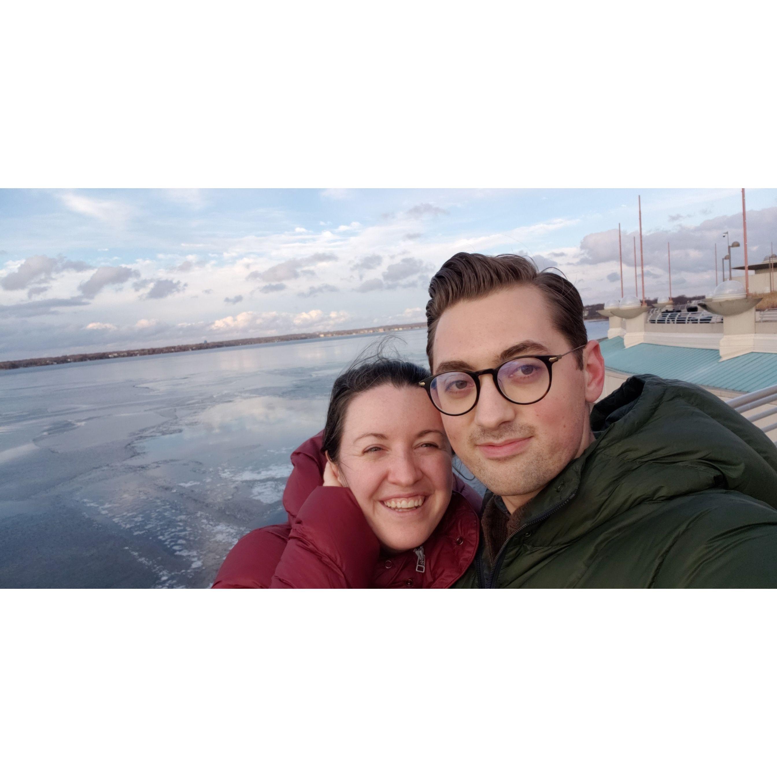 December 2019 - Madison, WI. Caitlin's first time visiting Wisconsin.