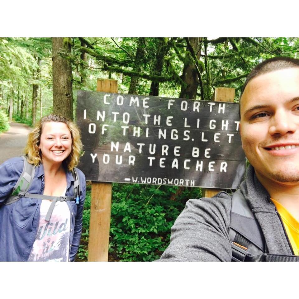 Climbing a mountain in Washington State