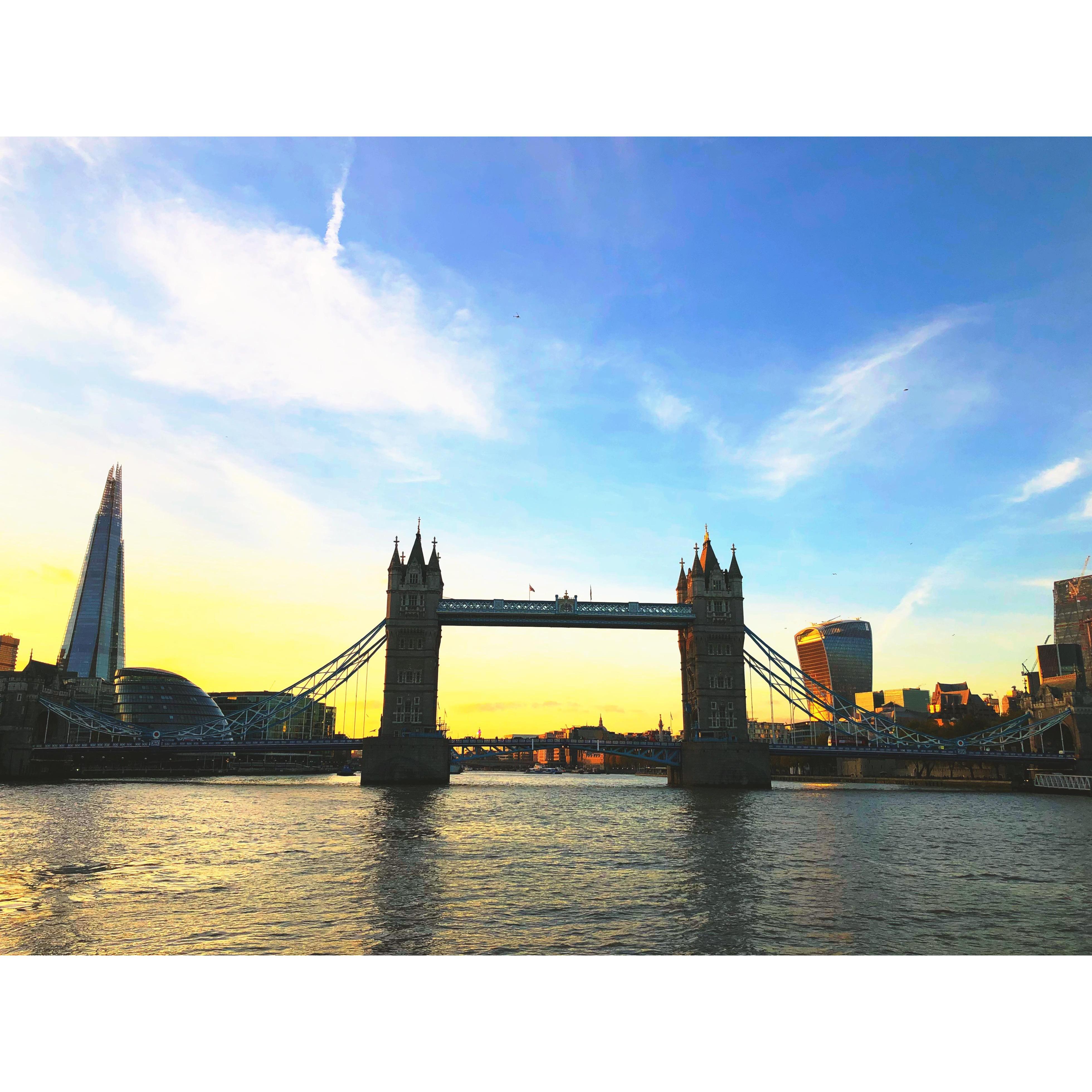 First trip to London together.