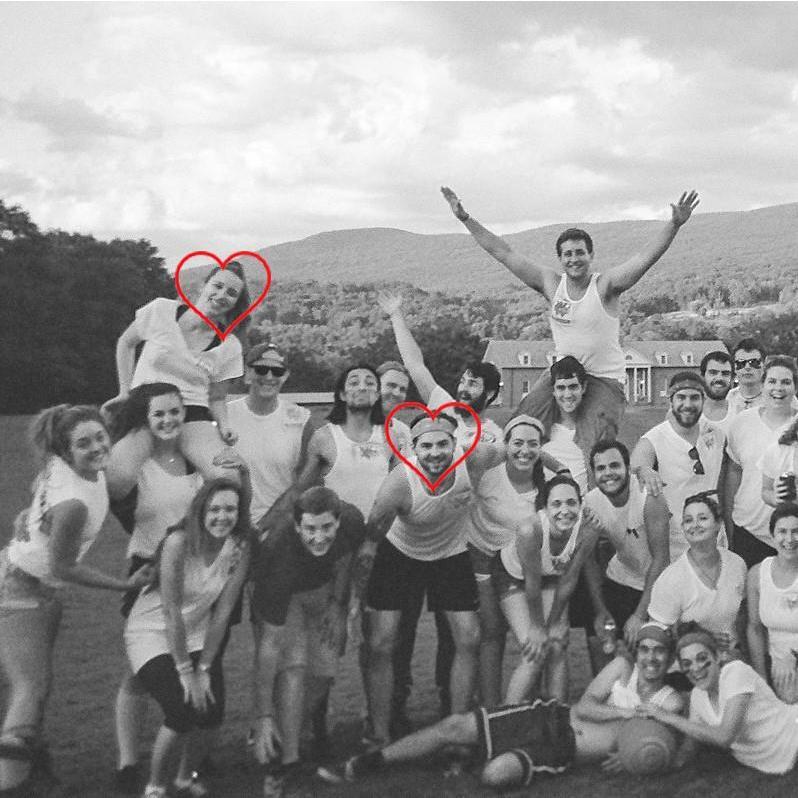 Another yearly Williamstown kickball photo, another photo of Carrie accidentally getting caught looking at Tyler... 
8/2015