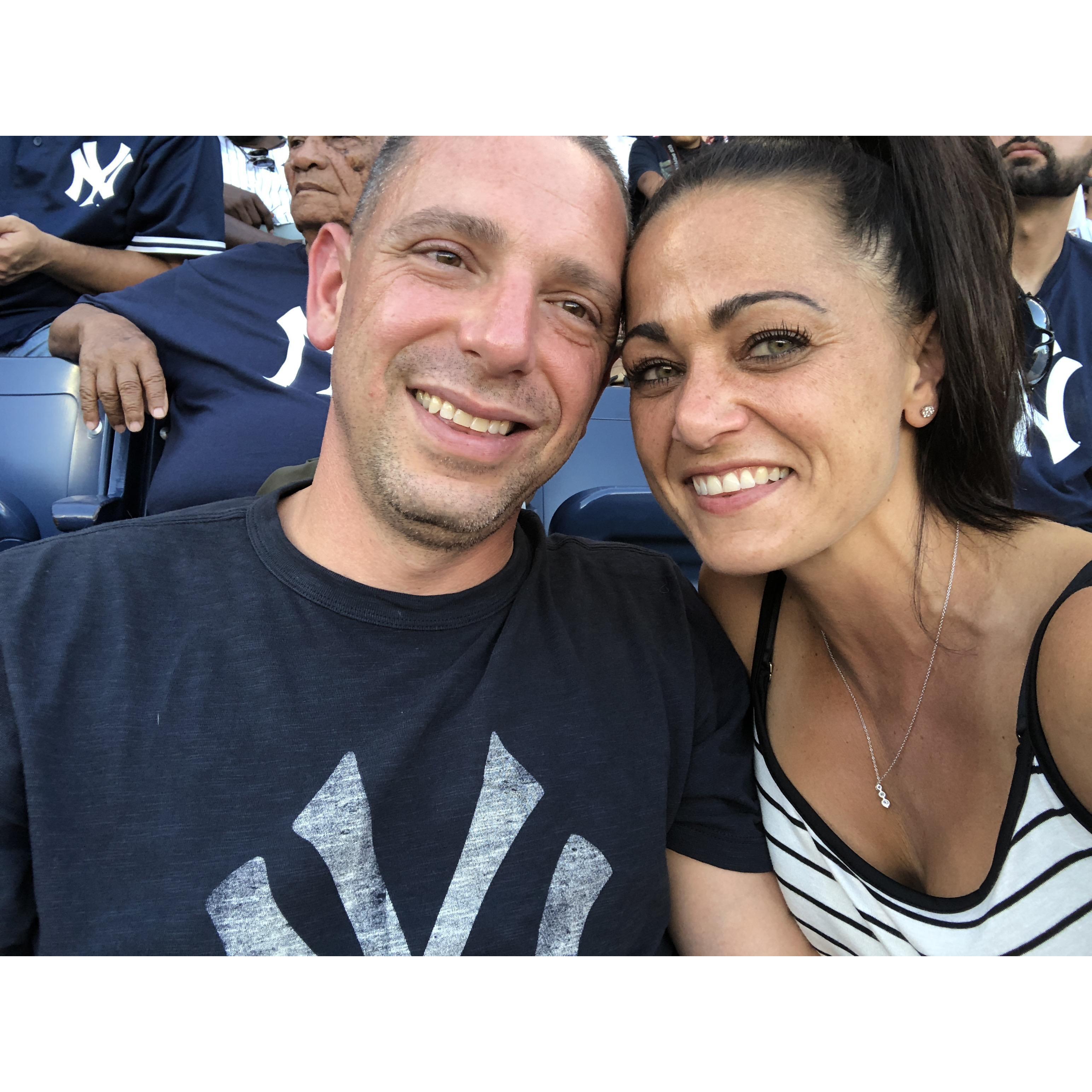He said meet me at the Yankee game for our first date...I said riiiiiight.