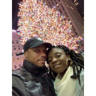 Our first NYC Christmas tree photo