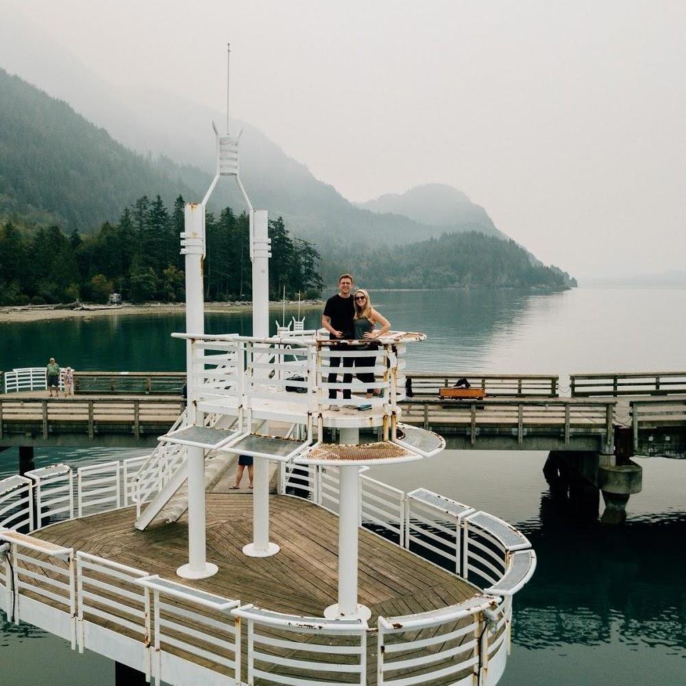 Our first big trip together - Seattle, Vancouver and Whistler (August 2018). This was on the Sea To Sky Highway from Vancouver to Whistler.