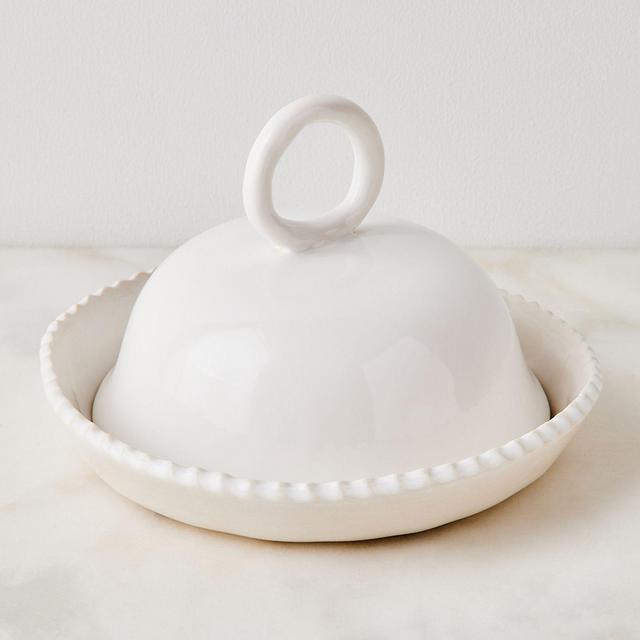 Limited-Edition Handmade Butter Dish by Looks Like White