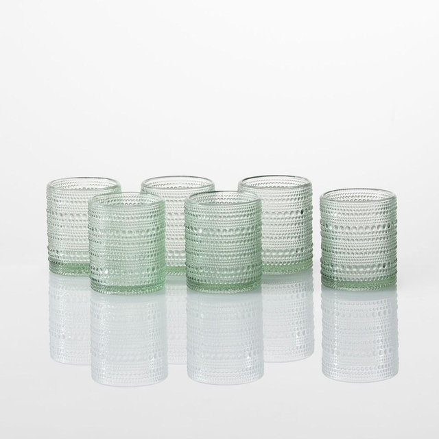 Fortessa Jupiter Double Old-Fashioned Glasses, Set of 6, Sage