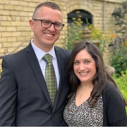 Katey and Eric enjoy celebrating friends' weddings!