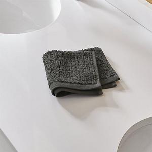Ribbed Graphite Washcloth