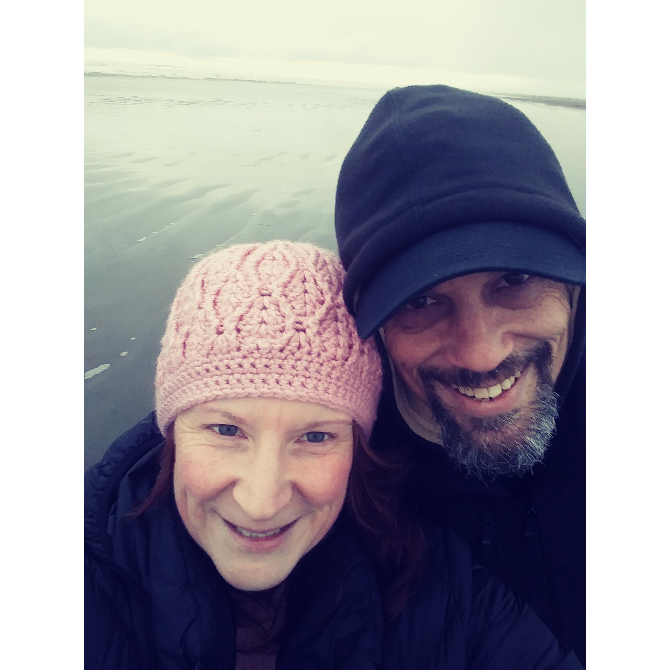 Cold day on the beach 2019