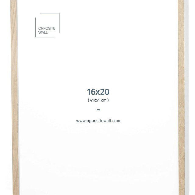 (16x20 in | 41x51 cm) Natural Solid Oak Wood Picture Frame Poster Frame Wall Photo Frame
