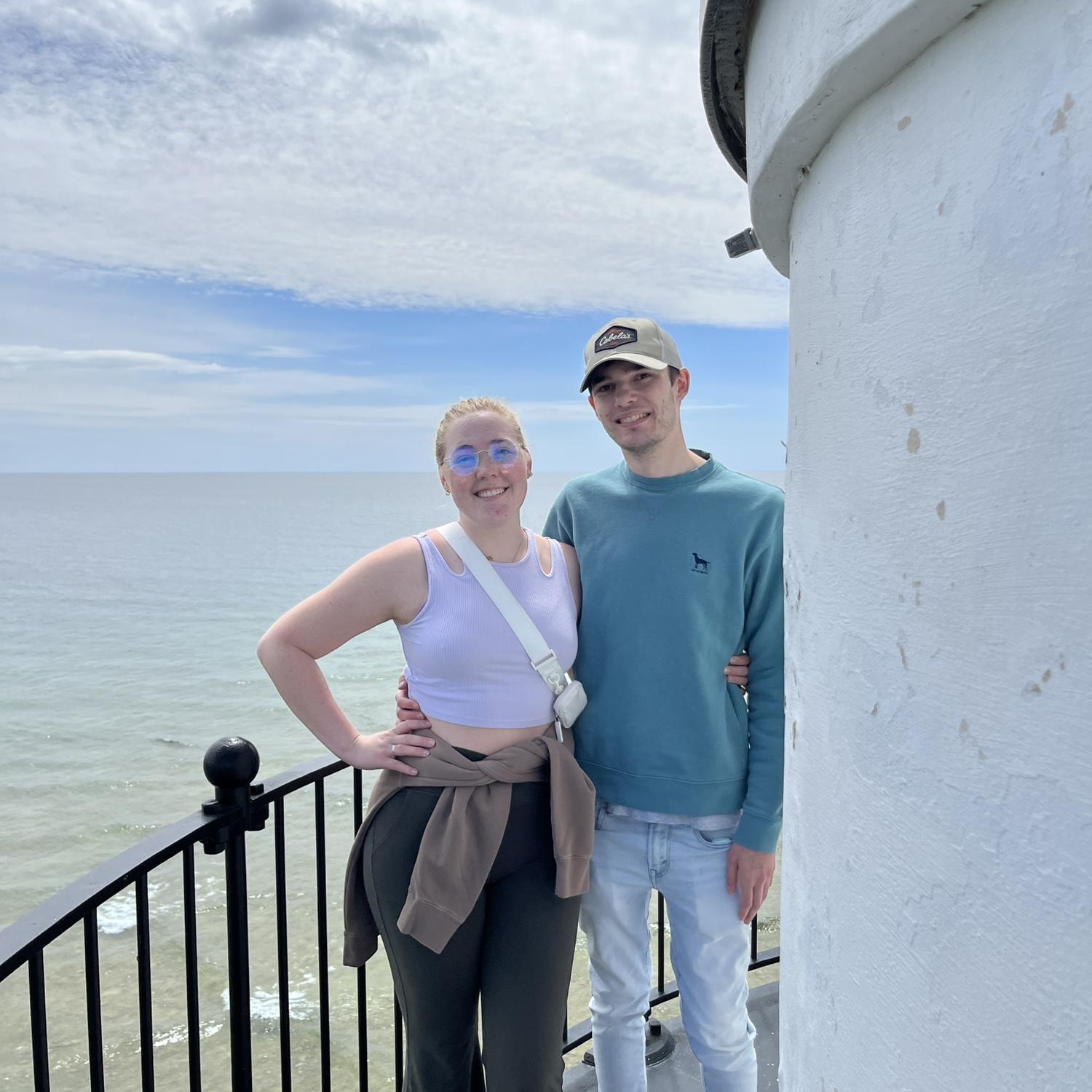 View from the top of Cana Island Lighthouse