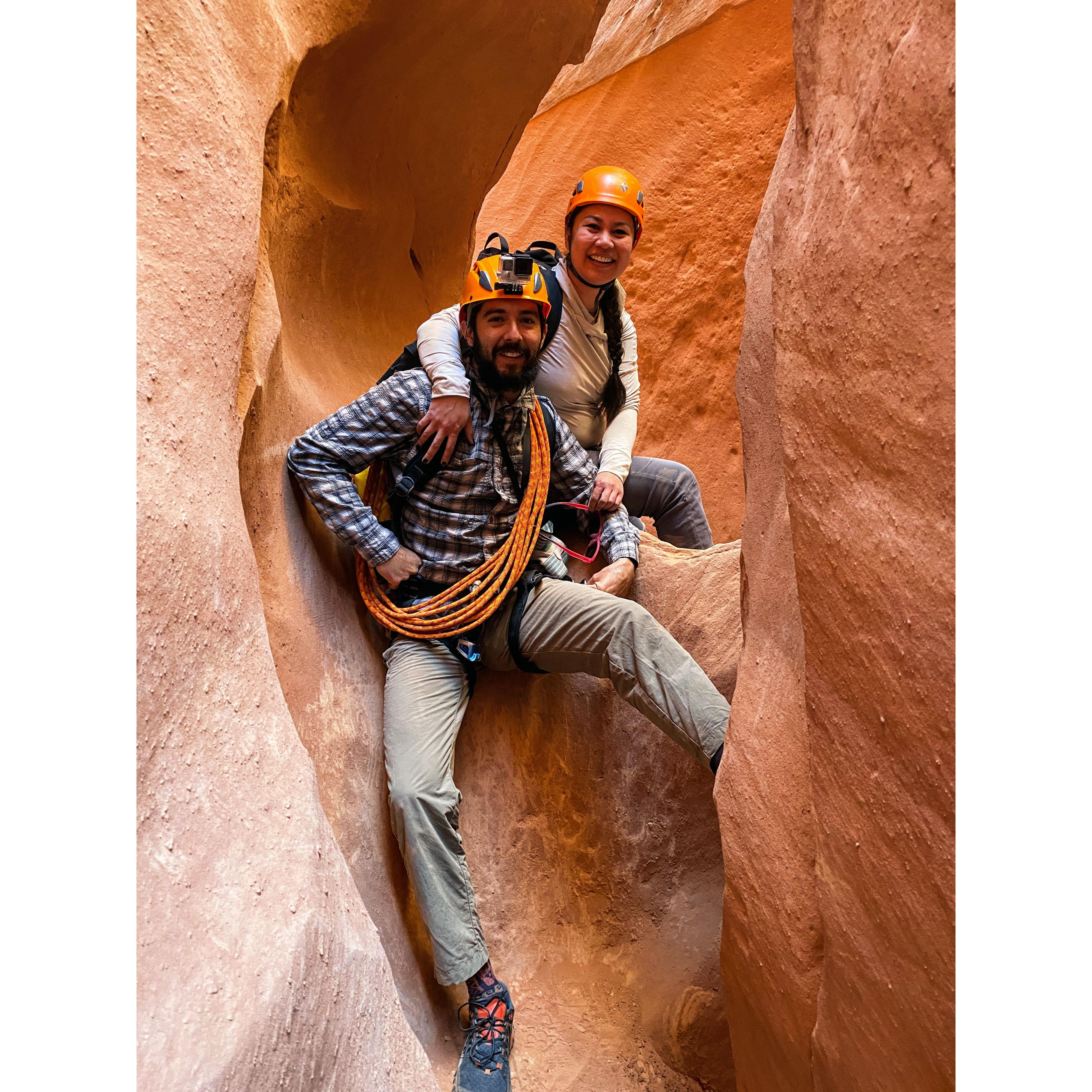 Our first canyoneering trip.