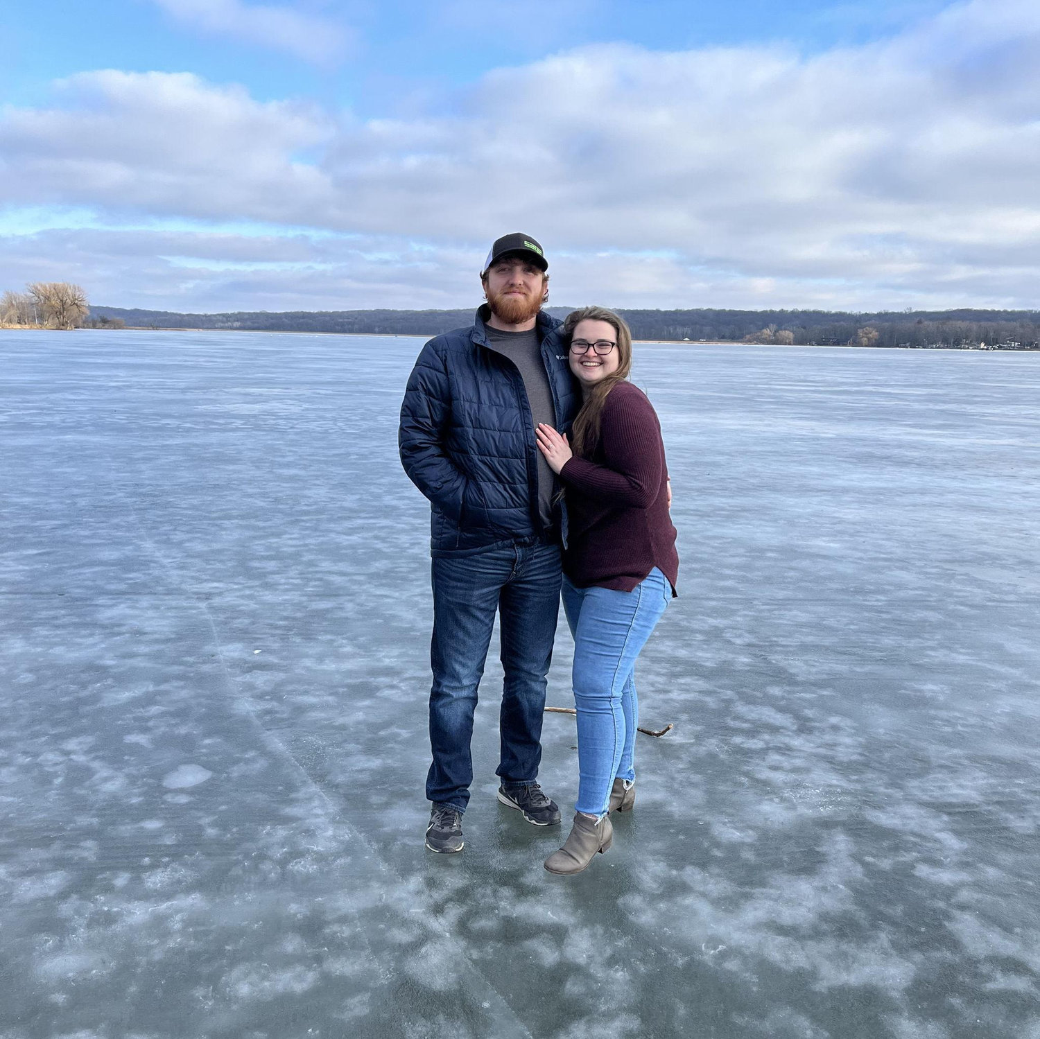 Some frozen lake in Wisconsin