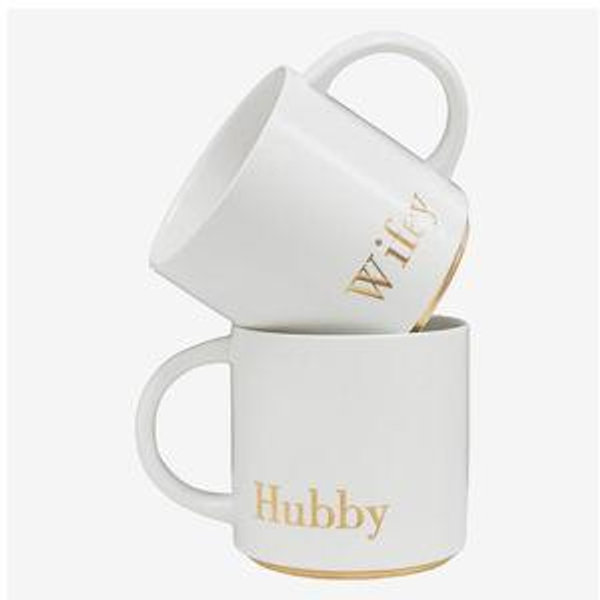 Hubby & Wifey Ceramic Mugs