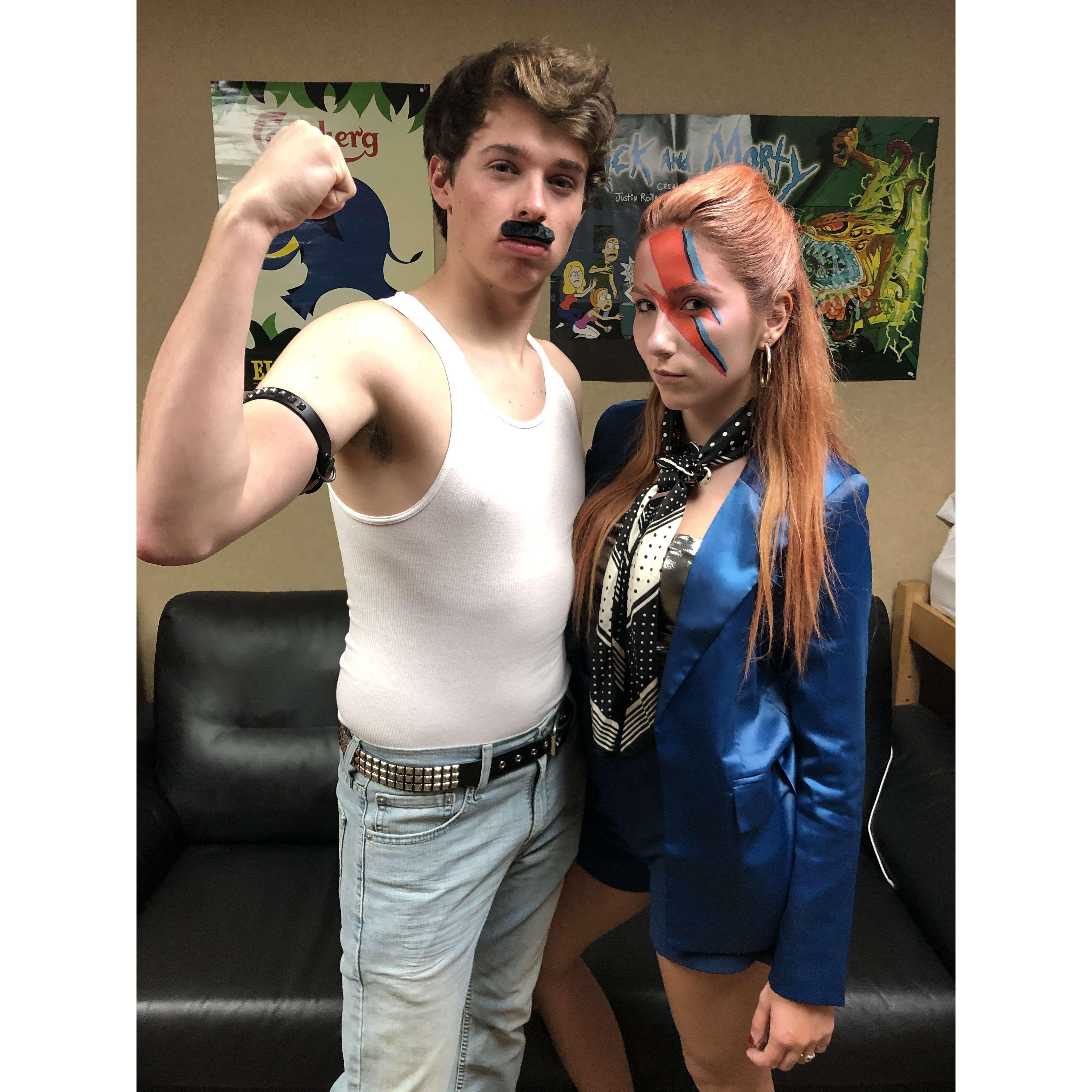 Weren't feeling Under Pressure with our odds of winning the costume contest on Halloween of 2019!