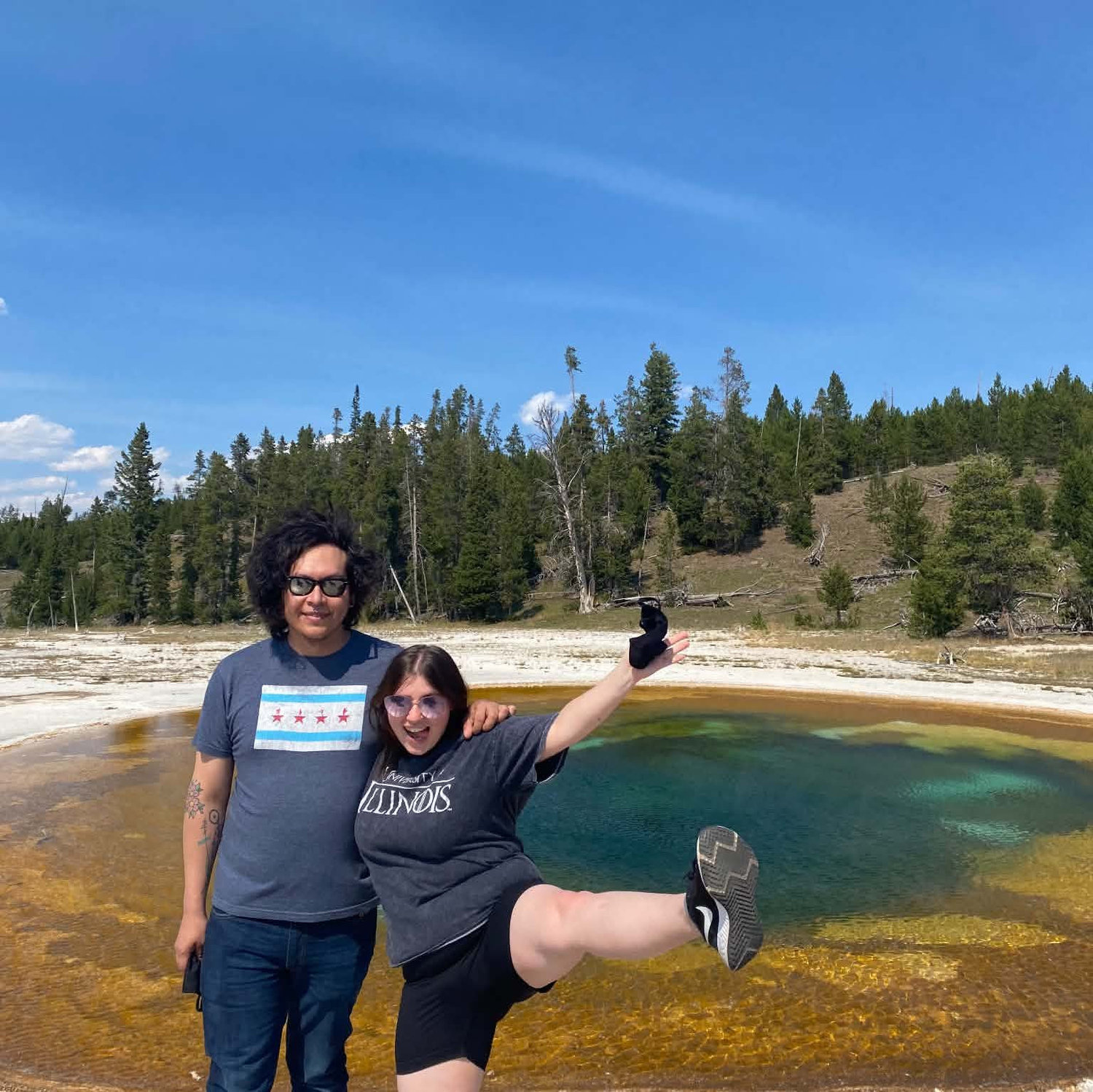 Taken at Yellowstone, where we stopped on the way to move to Portland