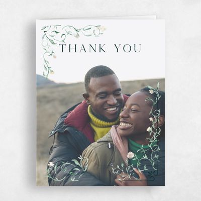 Dark Emerald, Green Wedding Thank You - Mirto Photo