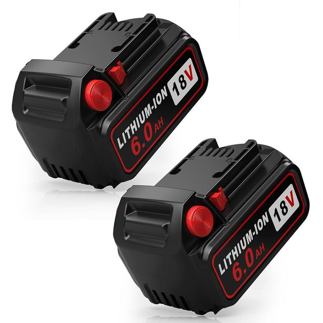 6.0Ah 18V Lithium-ion Replacement for Milwaukee M-18 Battery for M18 Battery 6.0Ah 48-11-1862 Compaitble with Milwaukee 18V Battery Tools and Charger (2Pack)