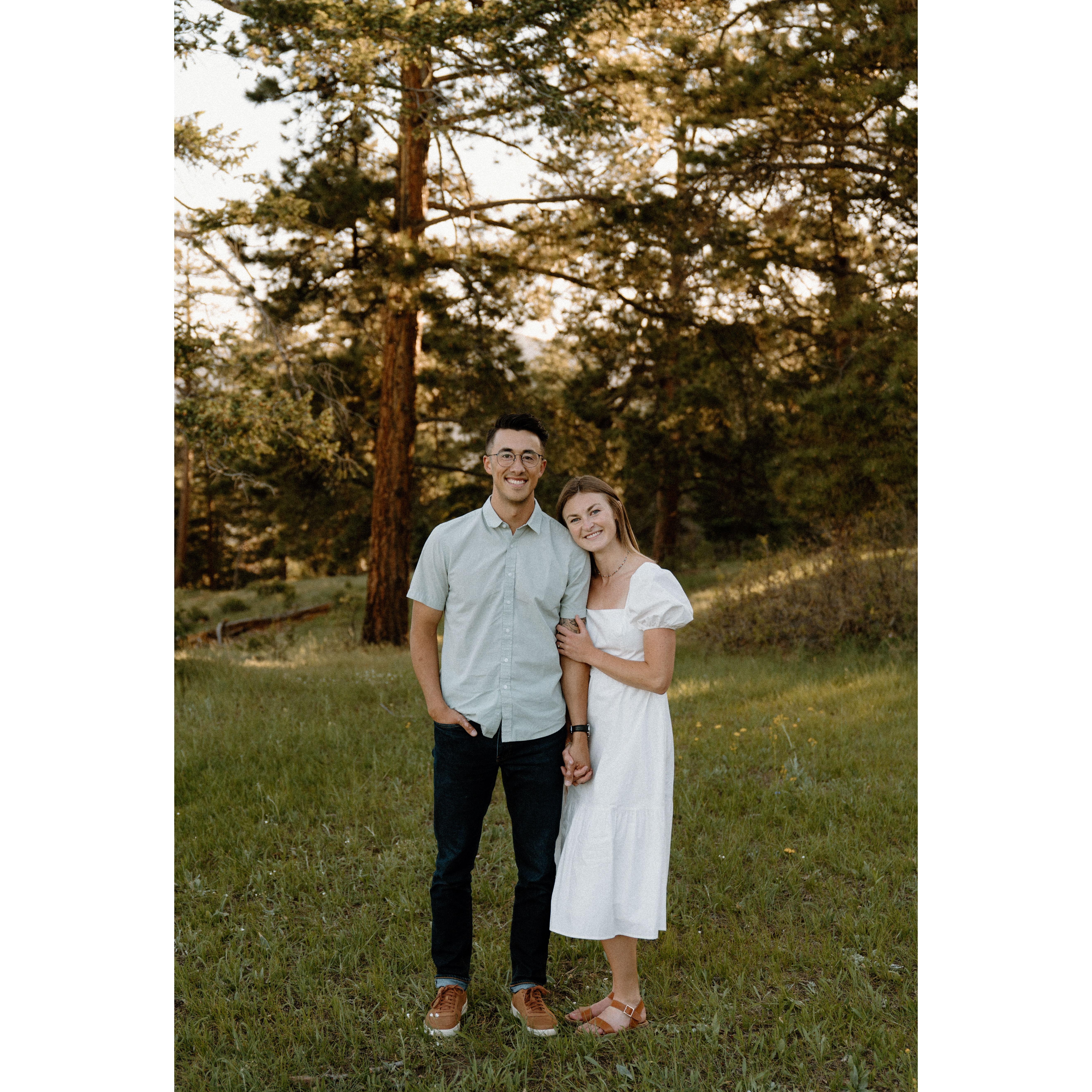 Engagement photos at Mt. Falcon